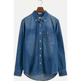 GANT Herre Regular fit denim-skjorte (XL)