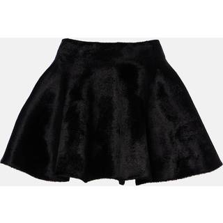 AlaÃ¯a Flared wool-blend miniskirt - black - L