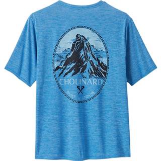 Patagonia Cap Cool Daily Graphic Shirt Lands Funktionsshirt Herrer størrelse XS farve blå