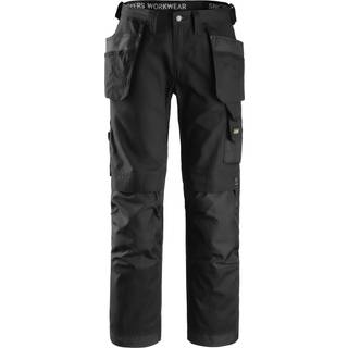 Snickers 3214 håndværkerbuks med hylsterlommer, canvas+ Sort 168
