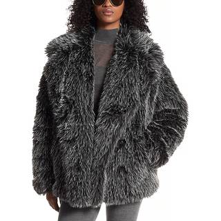 MK Faux Fur Peacoat - Black - Michael Kors - XS