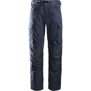 Snickers 6801 service bukser med knælommer navy 262