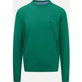 Fynch-Hatton Herren Pullover grün unifarben - grün