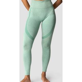 Soft Seamless Tights Wmn Light Green Melange