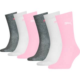 PUMA Classic Crew Socks Junior (6-Pack), Shop, Rose Water, 27-30 - Rose Water - 27-30