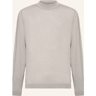 BOGGI MILANO Herren Stehkragenpullover beige unifarben