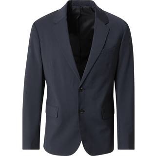Slim Wool Blend Blazer - Black - 54