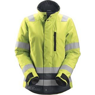 Snickers 1137 high-vis 37.5® damevinterjakke, klasse2/3 gul/koksgrå 5XL