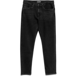 ARMEDANGELS Aarjo Tarpa Black Washed Jeans Herrer størrelse 38 - Length: 30'' farve sort