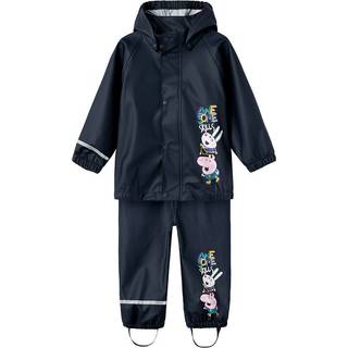 Name It Dark Sapphire Gurli Gris Regntøj Bukser Og Jakke