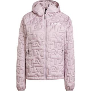Adidas Women's Terrex Xperior PrimaLoft Loose Fill Insulated Hooded Jacket Preloved Fig, M