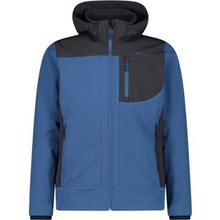 CMP Jacket Zip Hood 3A01787 Softshelljakke Herrer størrelse 46 farve blå