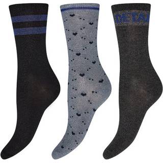 Ankelstrømper "lurex dots" | Viskose | Mulitfarvet