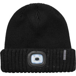 Sealskinz Sealskinz Heydon Waterproof Cold Weather Led Roll Cuff Black Beanie