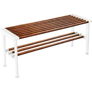 Essem Design Nostalgi Bænk 100 Cm / Hvid - Bænke Valnød - 084601