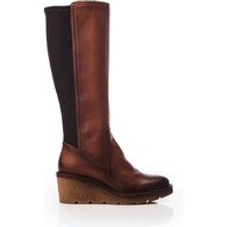 Moda in Pelle Harpette Crepe Kilehæle Long Side Zip StøvlerEU 39 (UK 6)
