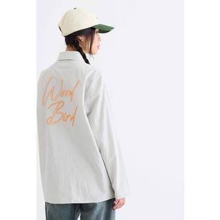 Woodbird - Wbkim Italics Shirt - Bluser og skjorter til kvinder - Off White - M