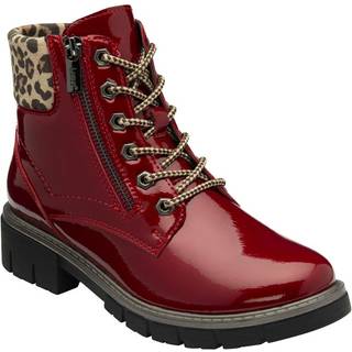 Lotus Lotus Red Patent Ankle Boots