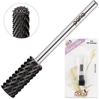 PANA FLAT TOP Lille t?nde 332 skaftst?rrelse - (DLC sort 2x grov korn) - Fjern hurtig akryl eller h?rd gel neglebor til manikyr pedikyrsalon prof