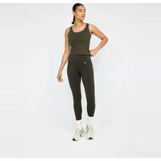 Sille Crop Top – Dark Olive–Fresh Indigo – S – fra EYDA