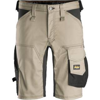 Snickers 6143 allroundwork, stretch shorts khaki/sort 68