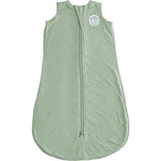 Dreamland Baby Bambus Viscose Sleep Sack (0-6 måneder). Ultra blødt tæppe m/ 2-vejs lynlås. 97% viskose 3% spandex (Sage)