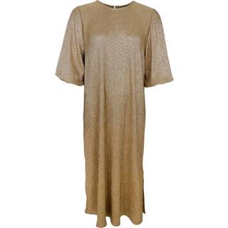 Black Colour - Bcglossy Dress 40713 - Golden