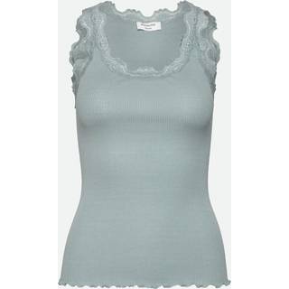 Rosemunde - Silk Top W- Lace Blå