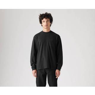 Autentisk T-shirt med lange ærmer og lomme