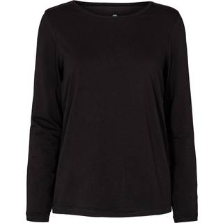 Langærmet t-shirt | Bambusviskose | Sort