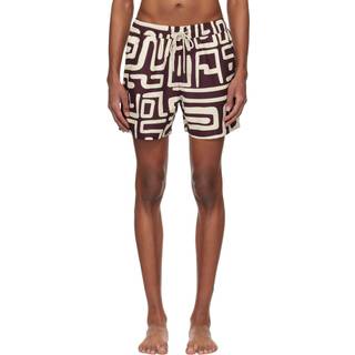 OAS Kalahara Swim Shorts Brown/Beige