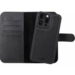 Holdit iPhone 16 Pro Max Wallet Case Magnet Plus - Flip Cover - Black