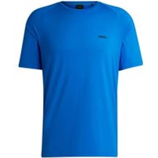 T-shirt i blandede materialer med performance-stræk