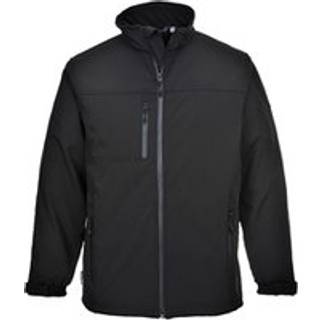 Softshell jakke (3-lags) - Sort (Størrelse: XS)