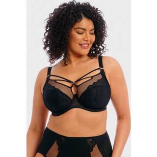 Elomi Brianna Underwire Plunge Bra - Black - F 90