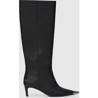 Tall Nina Boots With Metal Toe Cap - Black 39