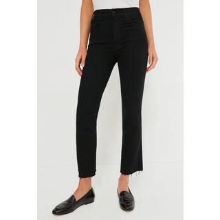 Mother Jeans The Hustler Ankle Fray 30 - Black - 30
