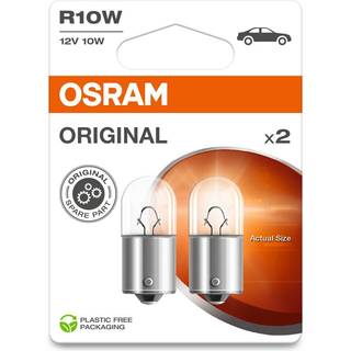 Osram Original - Metal Base - R10W Extra Light Lamp - 2 -Pack