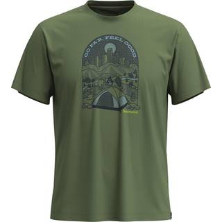 Smartwool Streets To Peaks Graphic Tee Merino-shirt Herrer størrelse S farve olivengrøn