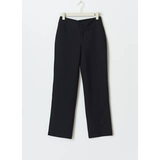 Gina Tricot-Low straight trousers-lige habitbukser-Sort-L-Dame