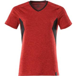 MASCOT ACCELERATE T-shirt, signalrød-meleret/sort - M