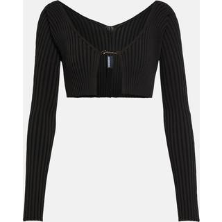 Jacquemus La Maille PralÃ¹ cropped cardigan - black - XS