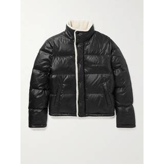 Saint Laurent Faux shearling-lined down jacket - black - EU 46