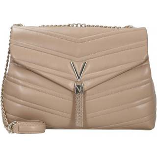 Valentino Priviliege Stor Beige Quiltet Skuldertaske m/kæderem