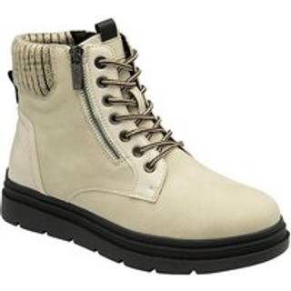 Lotus Lotus White Zip Up Flat Ankle Boots