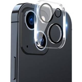 iPhone 13/13 Mini Kamera Linse Hærdet Glas Beskytter - 2 Stk. - Sort