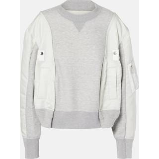 Sacai Cotton-blend sweater - grey - L