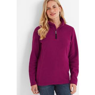 Tog 24 Tog 24 Purple Revive Fleece Zip Neck Jumper