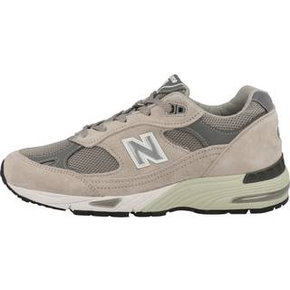 New Balance Kvinder MADE in UK 991v1 i Grå/Hvid Suede/Mesh, Størrelse 37