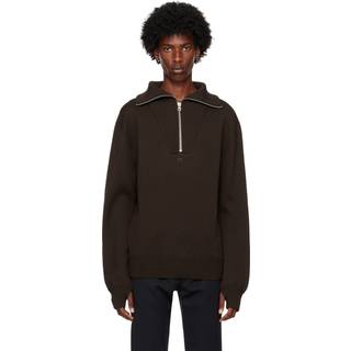 Zip Neck Sweater - M